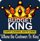 Budget King Carpet Cleaning Logo